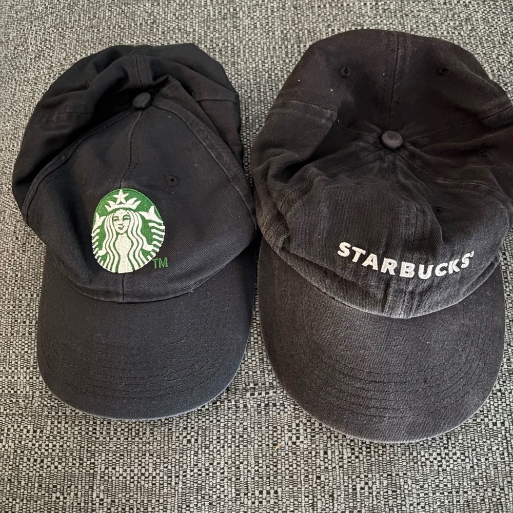 2 Adjustable Starbucks Barista Hats